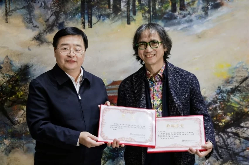 用传承技艺描绘北京中轴线, 巨幅漆画问世于正阳门,三幅知名中轴线画作同时亮相(图11) 用传承技艺描绘北京中轴线, 巨幅漆画问世于正阳门,三幅知名中轴线画作同时亮相(图11)