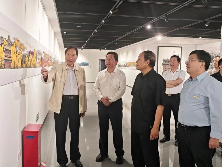 画家杨留义北京中轴线百米长卷呈现京华中轴盛景(图4)