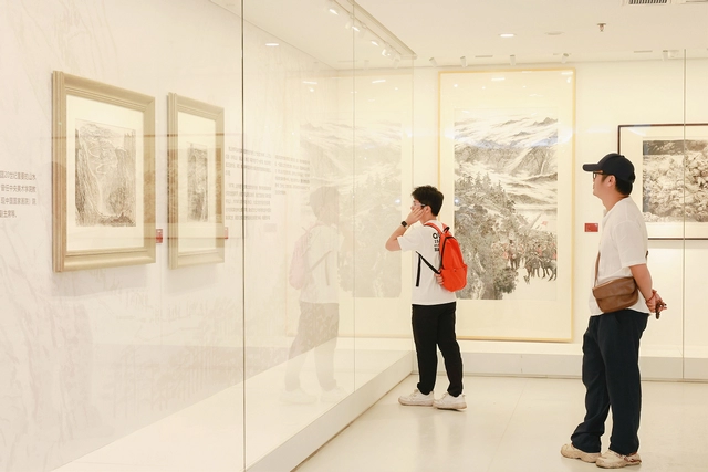 “信仰长歌”纪念红军长征胜利90周年暨弘扬长征精神作品巡展首展在岭南画派纪念馆开幕(图9)