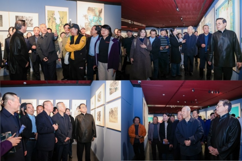 “时代画卷 笔绘河山”美丽中国系列主题绘画创作工程作品展在国家大剧院启幕(图4) “时代画卷 笔绘河山”美丽中国系列主题绘画创作工程作品展在国家大剧院启幕(图4)